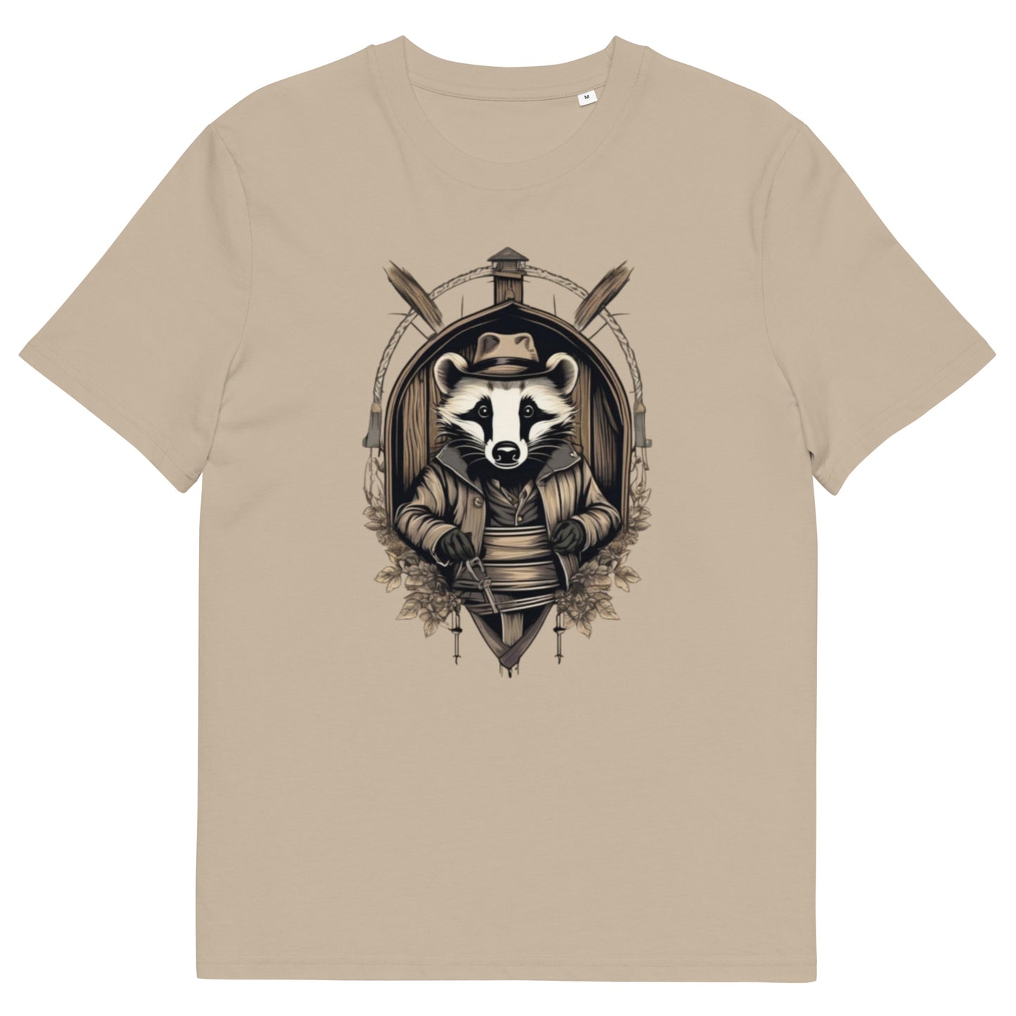 The Badger design - Unisex fitted cotton T-Shirt