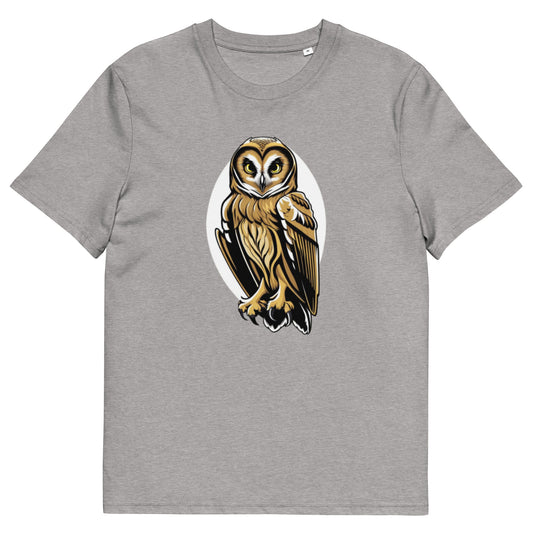 Short Eared Owl design - Unisex fitted cotton T-Shirt