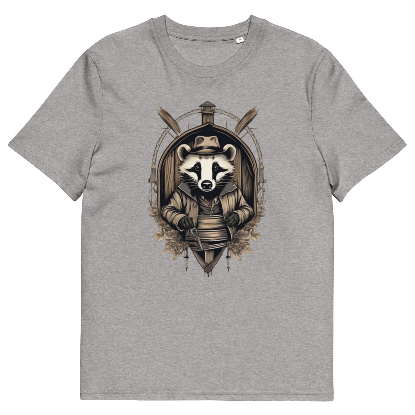 The Badger design - Unisex fitted cotton T-Shirt