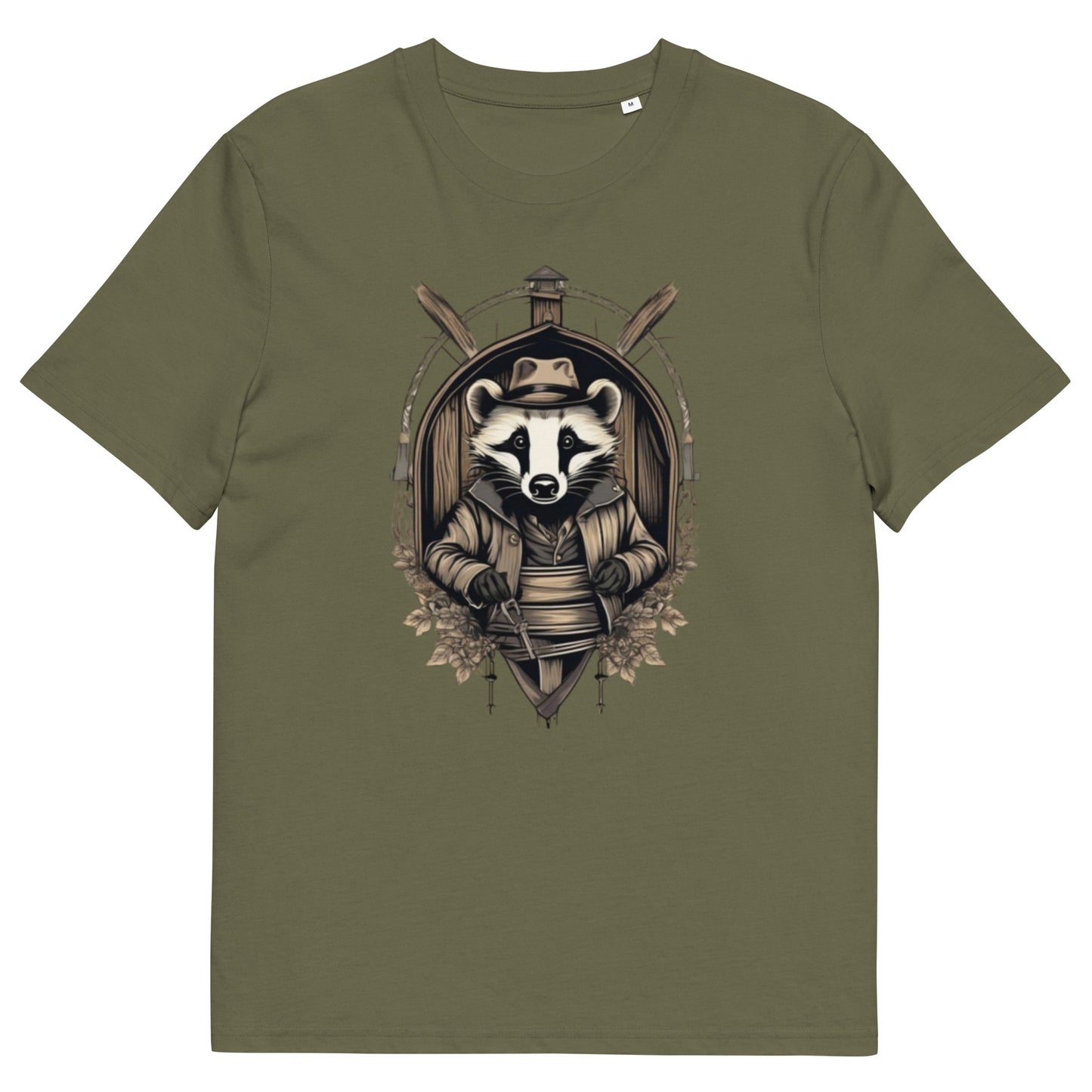 The Badger design - Unisex fitted cotton T-Shirt